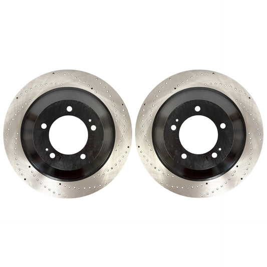 Front Drilled Replacement Rotors for TRD Big Brake Kit