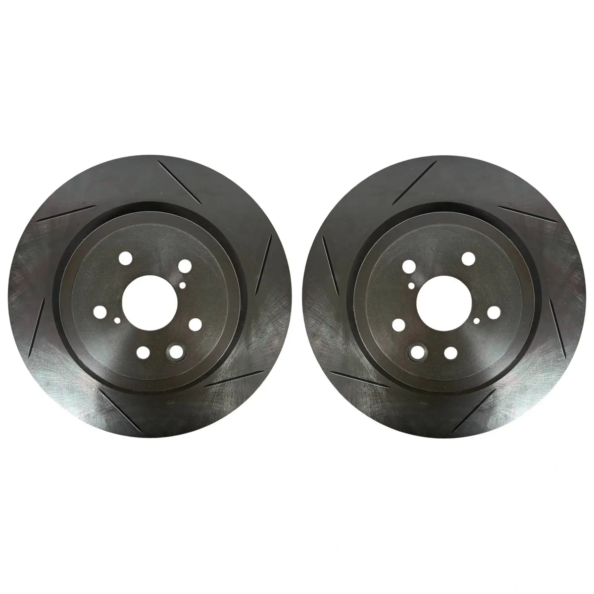 black slotted 5 lug rotors