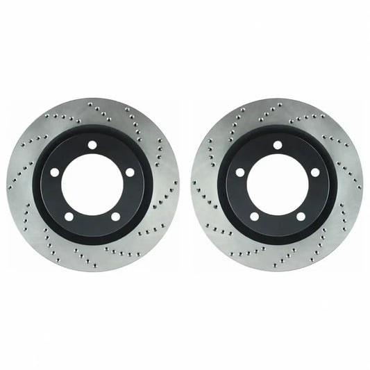 stoptech 5 lug drilled bbk rotors