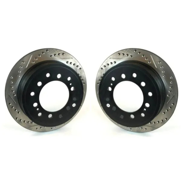 Stoptech OEM Size Rear Replacement Brake Rotors & Optional Pads - 108mm Hub