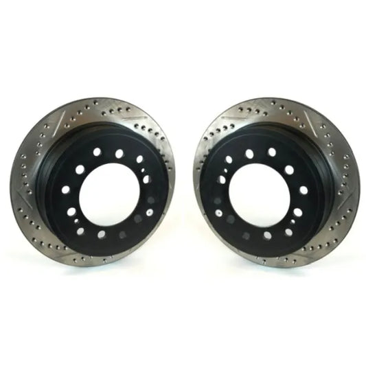 Stoptech OEM Size Rear Replacement Brake Rotors & Optional Pads - 108mm Hub