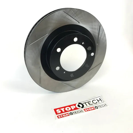 Stoptech OEM Size Front Replacement Slotted Brake Rotors & Optional Pads - Toyota Tacoma (2005-2023)