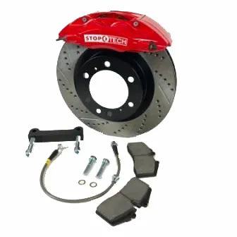 TR.341.4.TU Stoptech 341 4 Piston Rear Disc Conversion Big Brake Kit & Optional Parking Brake - Toyota Tundra (2000-2006) with 17"+ Wheels