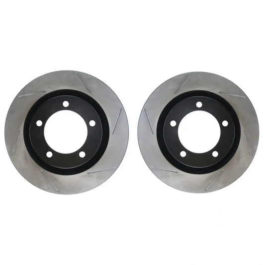 stoptech 5 lug slotted bbk rotors
